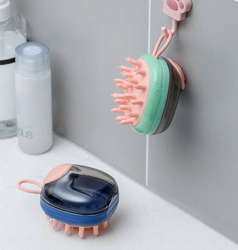New 2 In 1 Pet Cat Dog Cleaning Bathing Massage Shampoo Soap Dispensing Grooming Brush Pets Supplies - Pawradise Pets Store