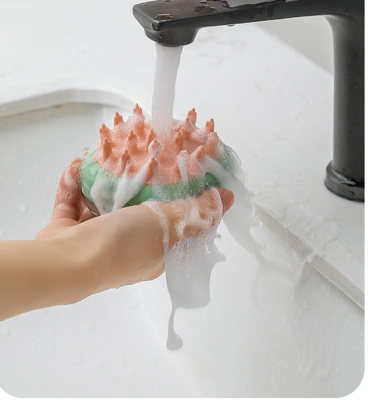 New 2 In 1 Pet Cat Dog Cleaning Bathing Massage Shampoo Soap Dispensing Grooming Brush Pets Supplies - Pawradise Pets Store