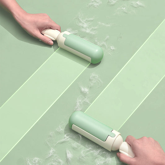 Pet Hair Remover Roller Comfy Non-Slip Handle Dog Cat Portable Pet Lint Roller Self-Cleaning Base Couch Car Seat Carpet Bedding - Pawradise Pets Store 